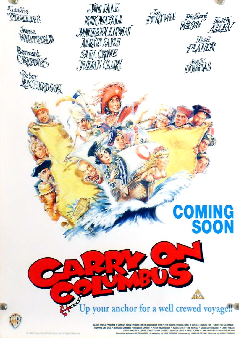 Carry on Columbus (1992) starring Jim Dale on DVD on DVD