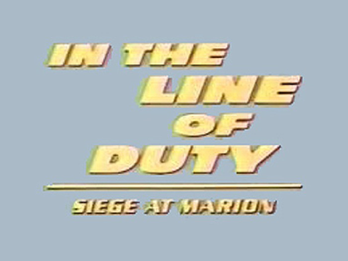 In the Line of Duty: Siege at Marion (1992) Screenshot 1
