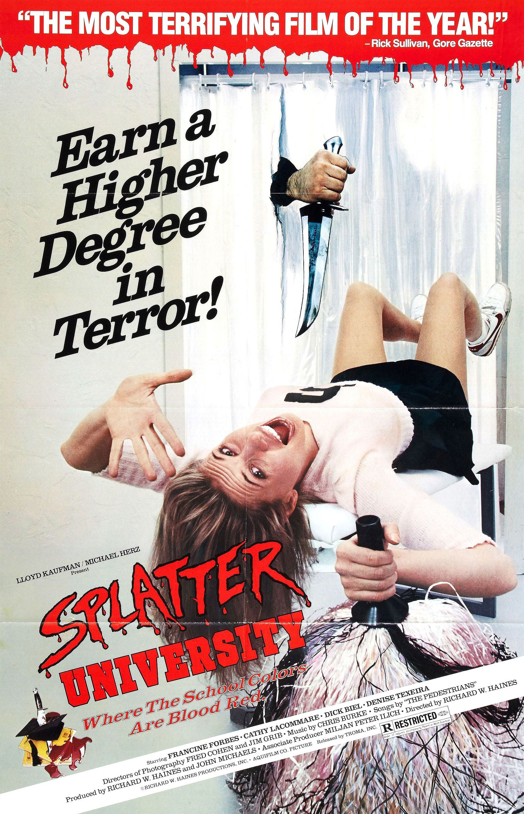 Splatter University (1984) starring Forbes Riley on DVD on DVD