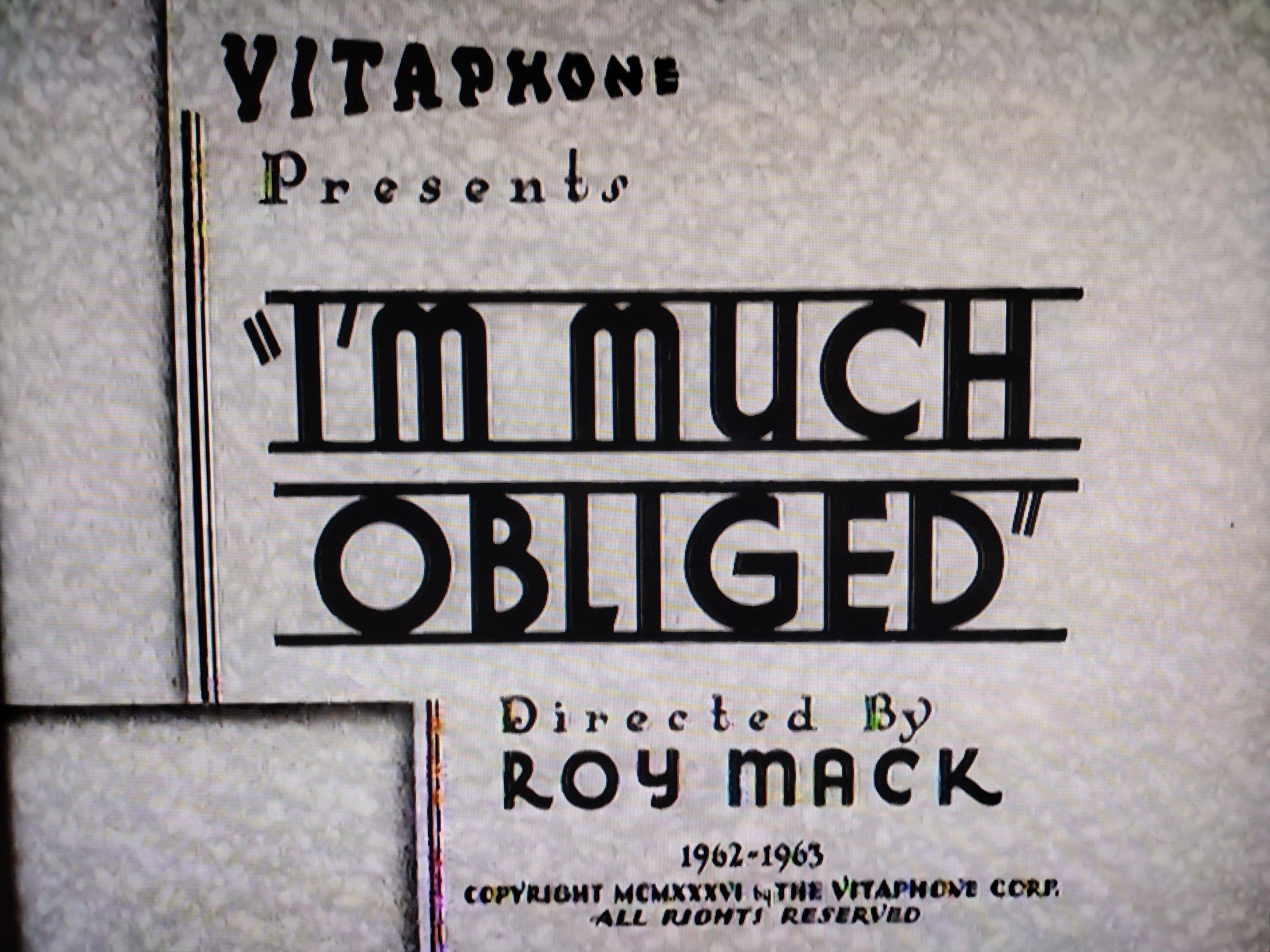 I'm Much Obliged (1936) Screenshot 1