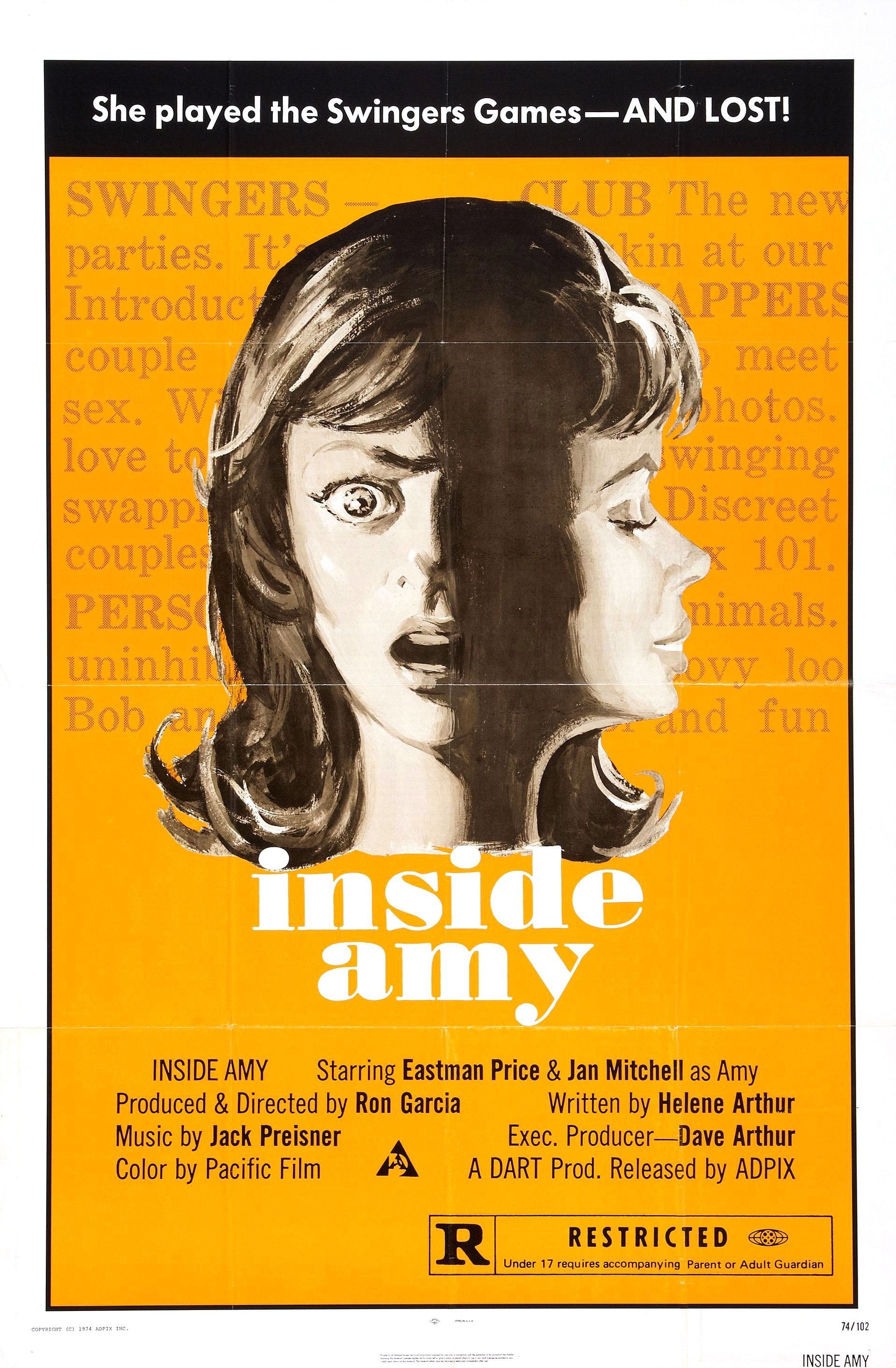 Inside Amy (1974) starring Mikel Angel on DVD on DVD