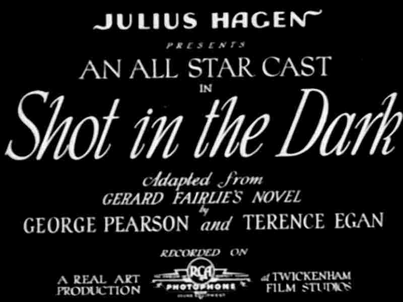 Shot in the Dark (1933) Screenshot 1