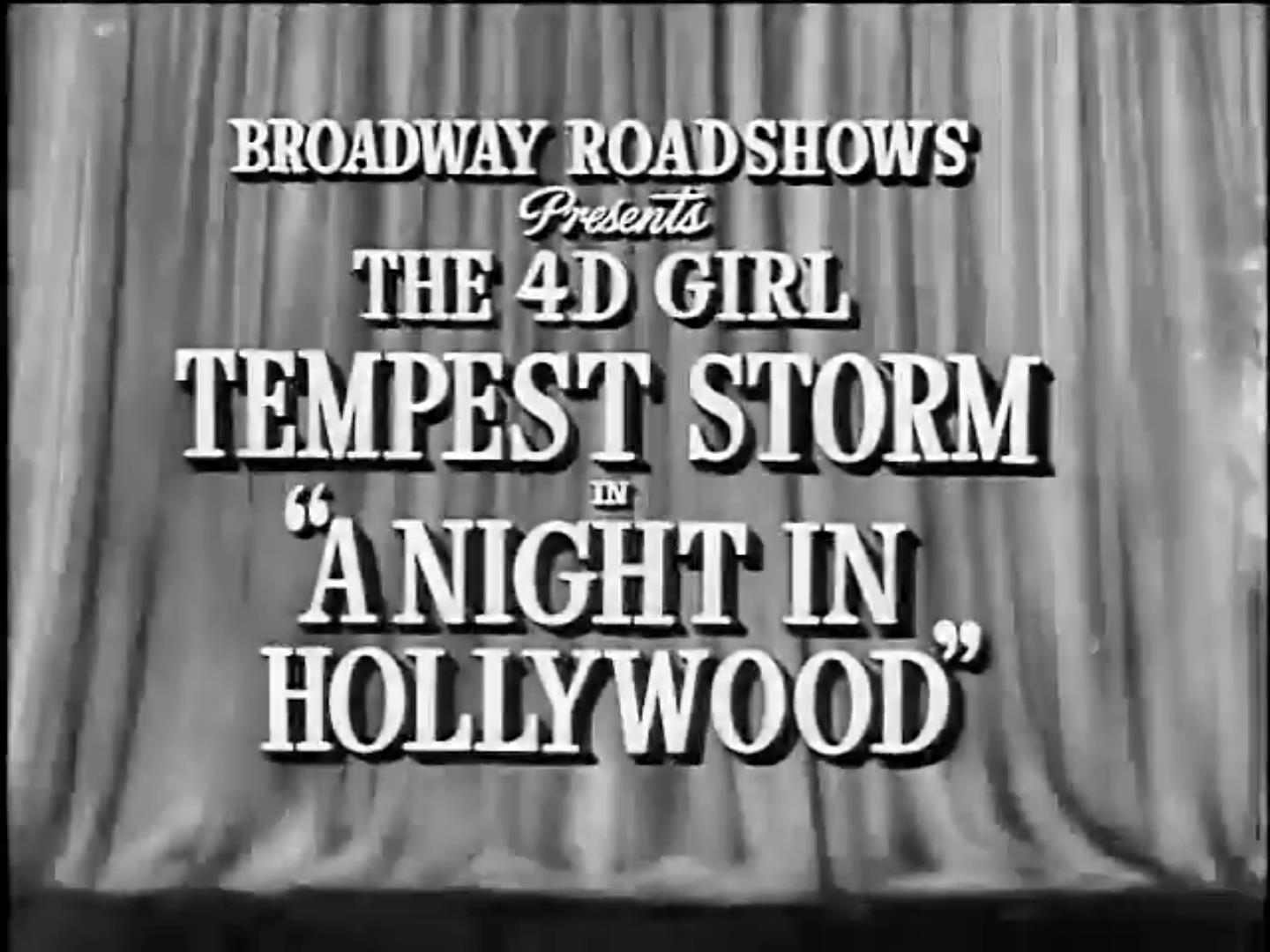 A Night in Hollywood (1953) Screenshot 1