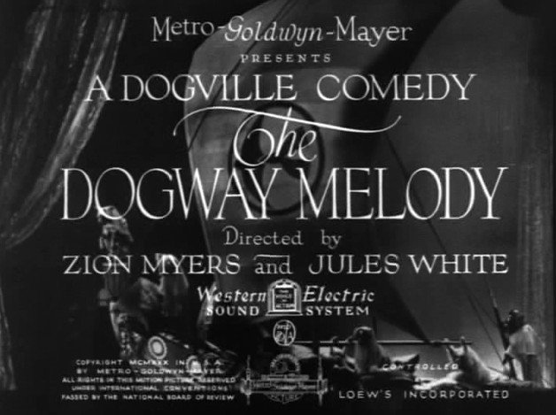 The Dogway Melody (1930) starring Zion Myers on DVD on DVD