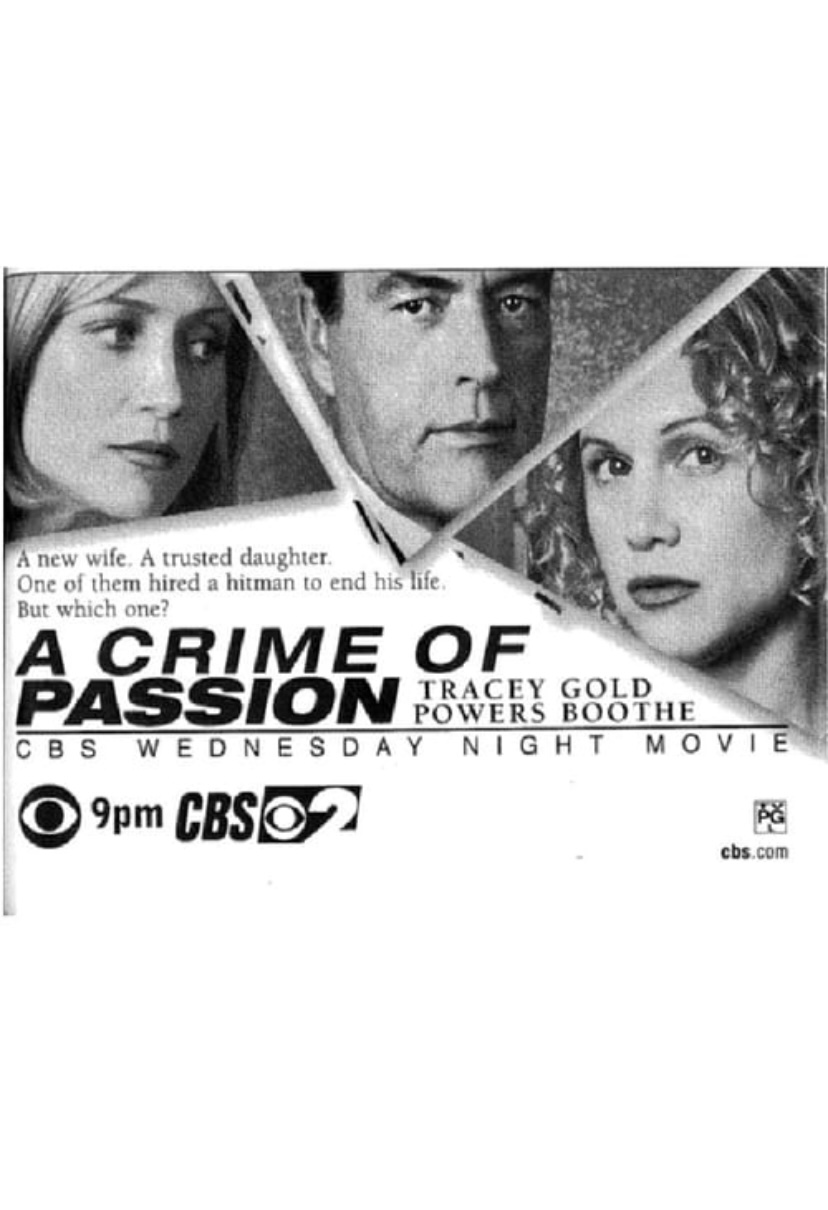 A Crime of Passion (1999) starring Tracey Gold on DVD - AVAILABLE on DVD
