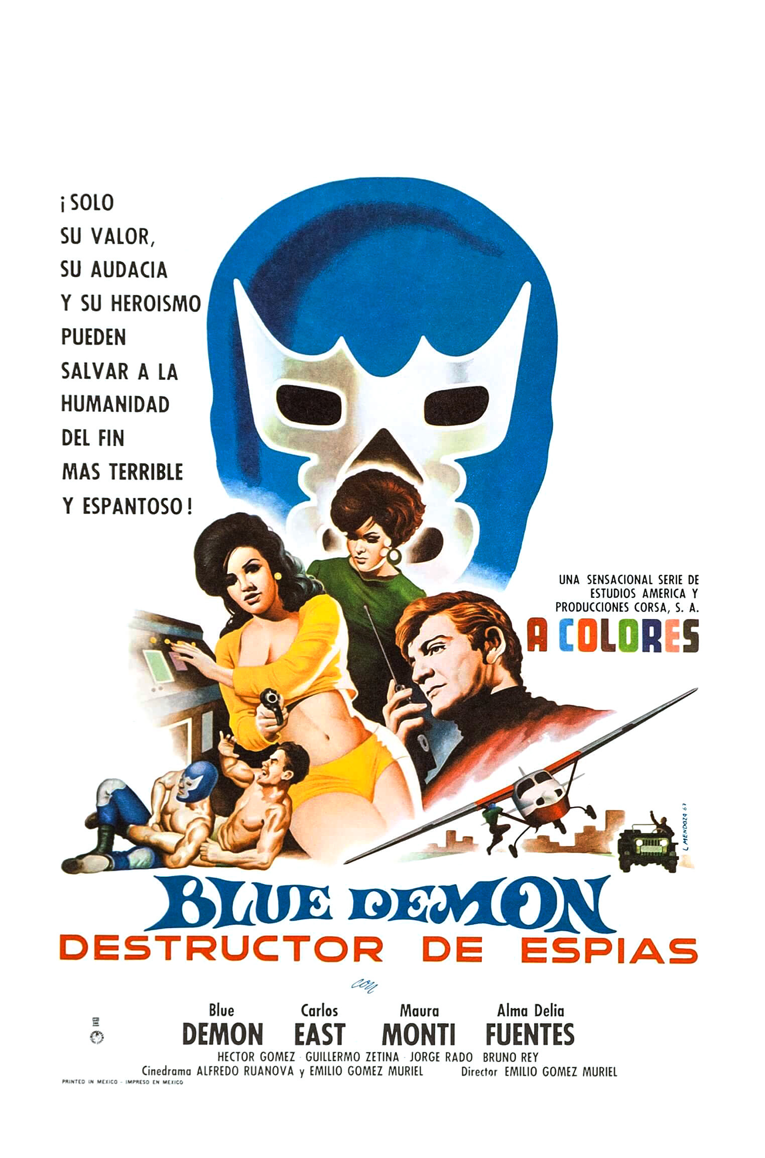Blue Demon destructor de espias (1968) with English Subtitles on DVD on DVD