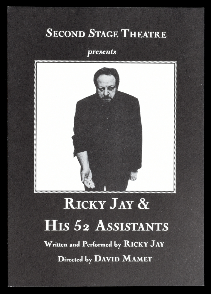 Ricky Jay and His 52 Assistants (1996) starring Ricky Jay on DVD on DVD
