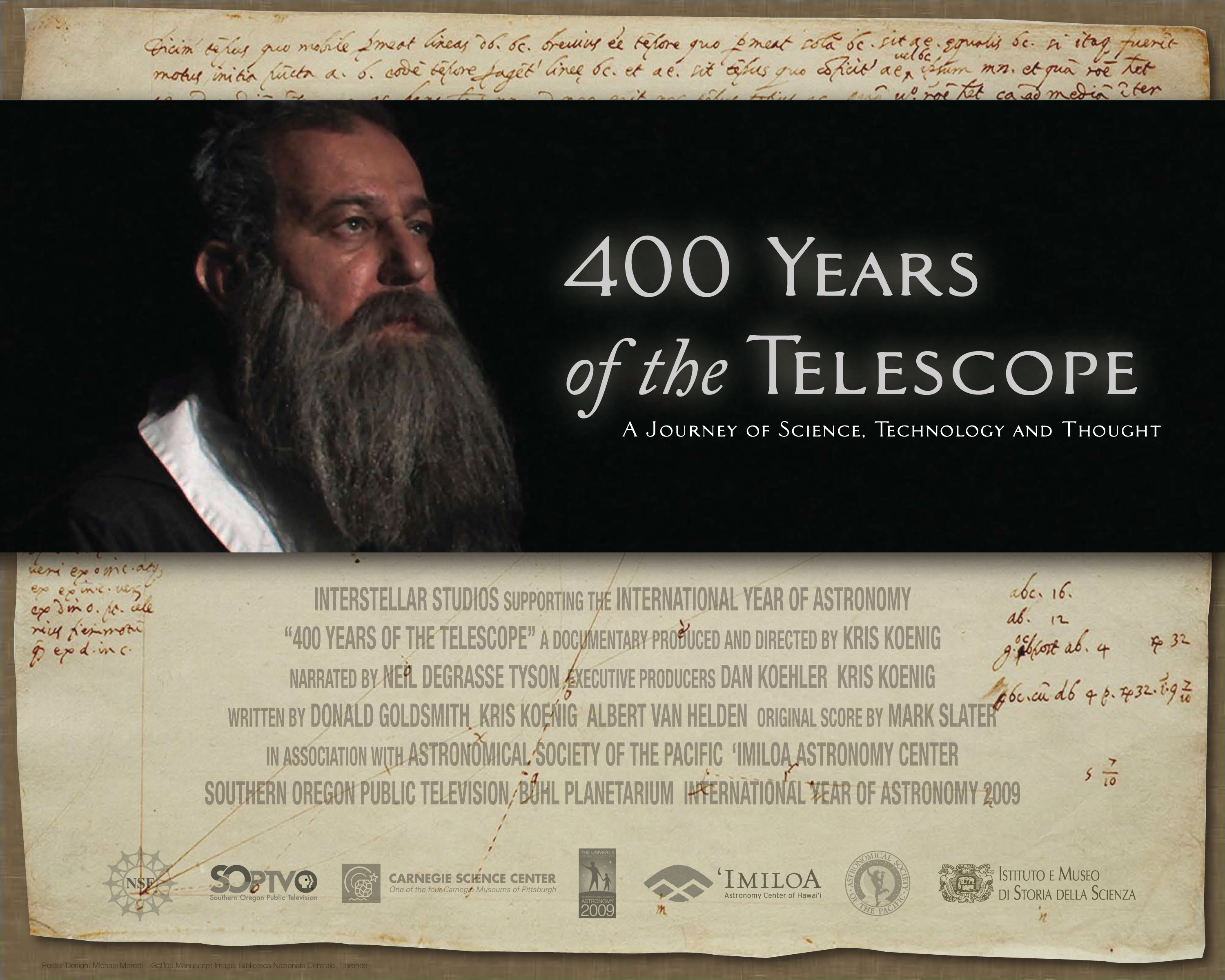 400 Years of the Telescope (2009) starring Neil deGrasse Tyson on DVD on DVD