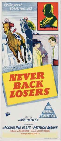 Never Back Losers (1961) starring Hilda Barry on DVD DVD Never Back Losers (1961) Screenshot 1
