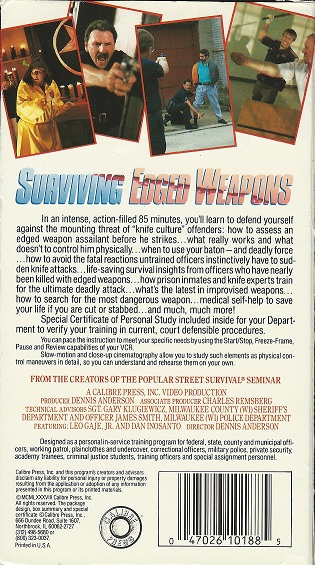 Surviving Edged Weapons (1988) Screenshot 2 