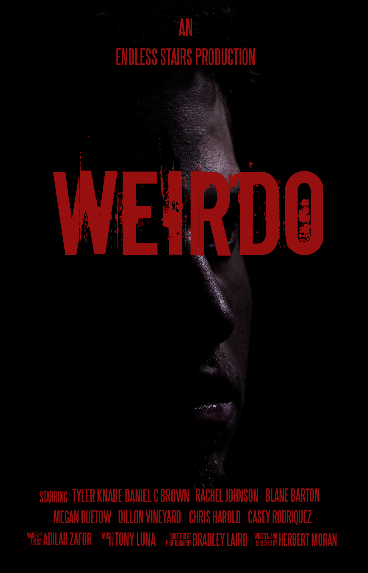 Weirdo (2014) starring Tyler Knabe on DVD on DVD