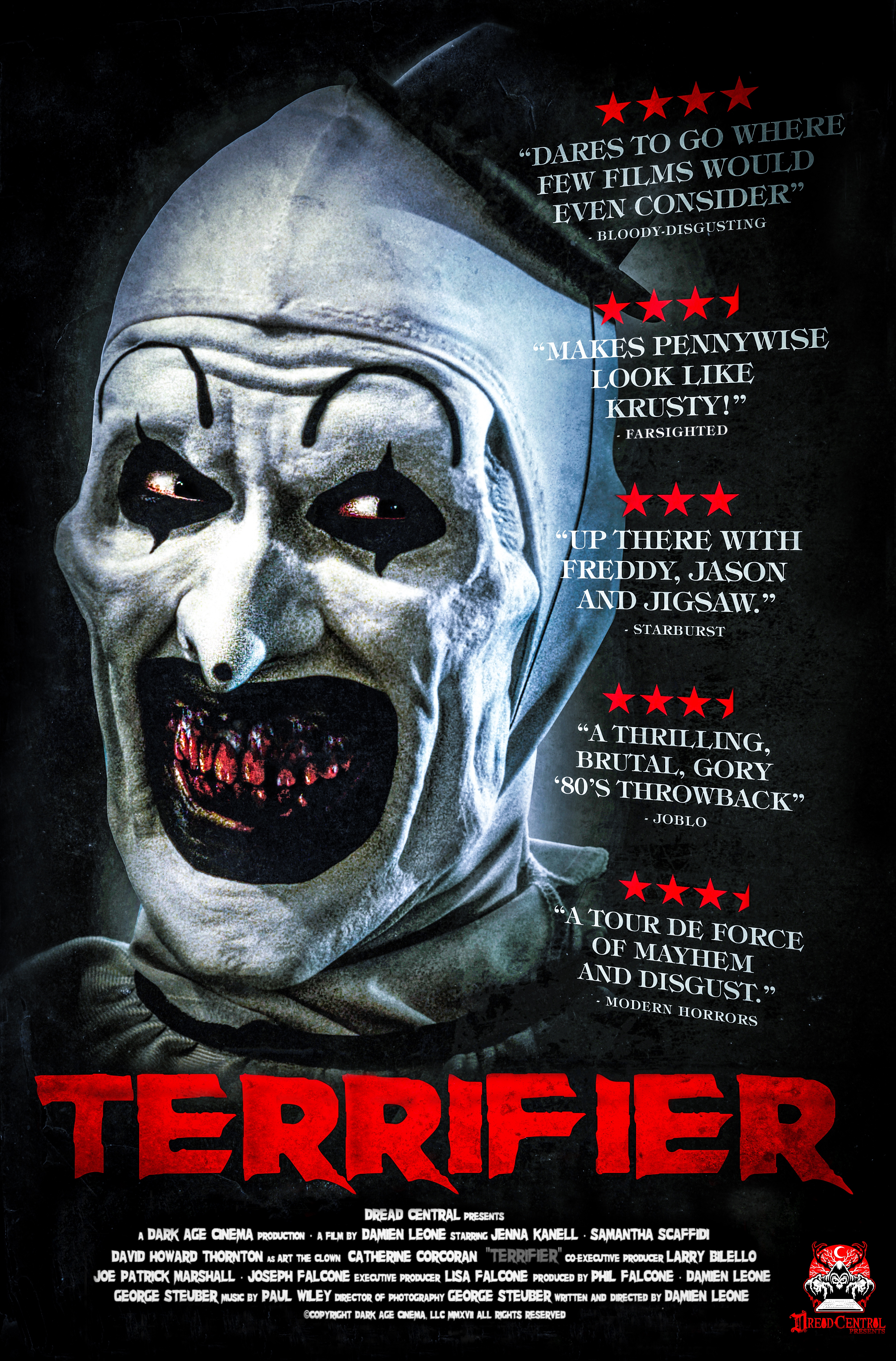 Terrifier (2016) starring Jenna Kanell on DVD on DVD