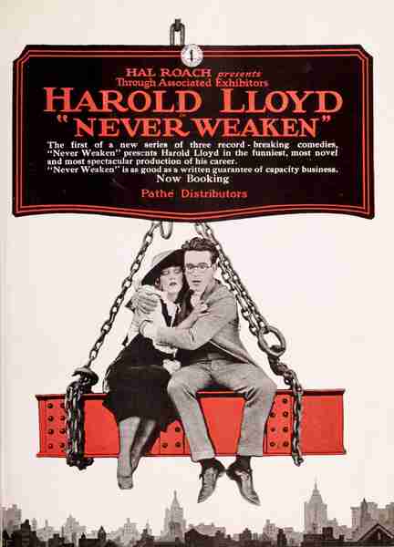 Never Weaken (1921) starring Harold Lloyd on DVD on DVD