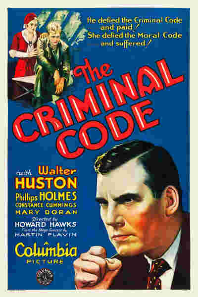 The Criminal Code (1931) starring Walter Huston on DVD on DVD