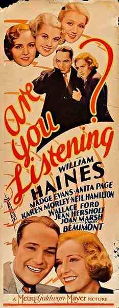 Are You Listening? (1932) starring William Haines on DVD on DVD