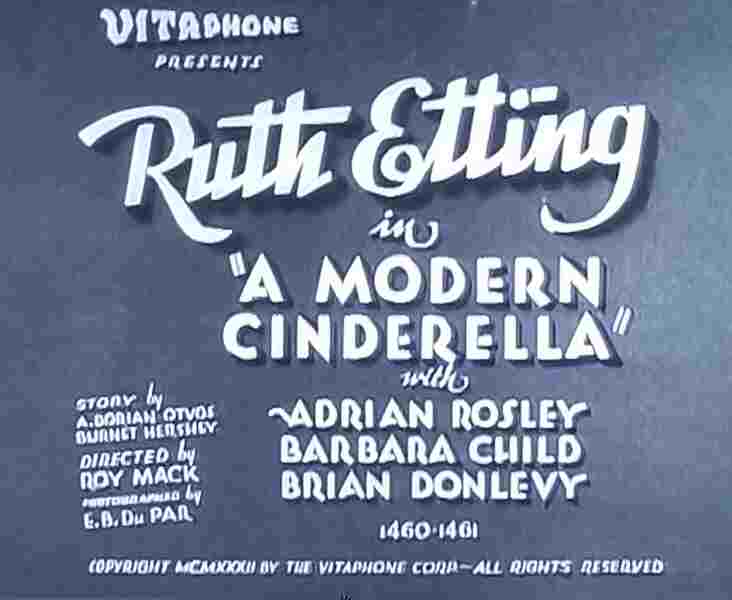 A Modern Cinderella (1932) starring Ruth Etting on DVD on DVD
