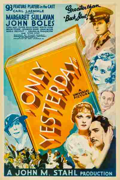 Only Yesterday (1933) starring Margaret Sullavan on DVD on DVD