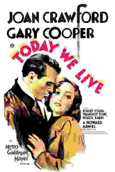 Today We Live (1933) starring Joan Crawford on DVD on DVD
