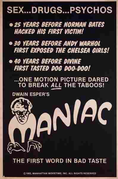 Maniac (1934) starring Bill Woods on DVD on DVD