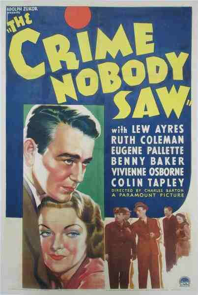 The Crime Nobody Saw (1937) starring Lew Ayres on DVD on DVD