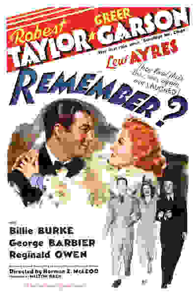 Remember? (1939) starring Robert Taylor on DVD on DVD