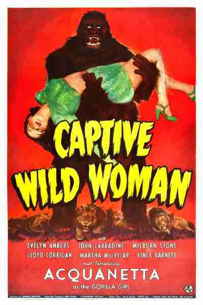 Captive Wild Woman (1943) starring John Carradine on DVD on DVD