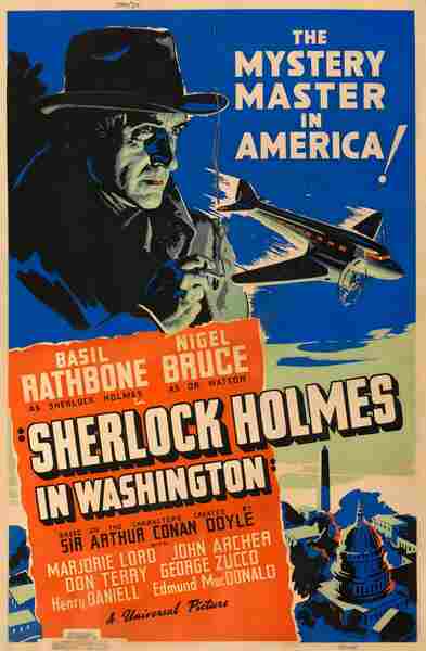 Sherlock Holmes in Washington (1943) starring Basil Rathbone on DVD on DVD