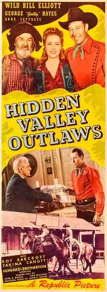 Hidden Valley Outlaws (1944) starring Bill Elliott on DVD on DVD