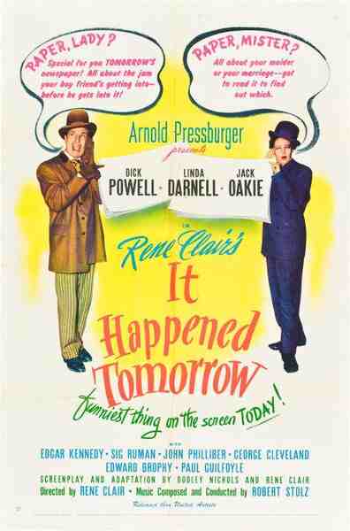 It Happened Tomorrow (1944) starring Dick Powell on DVD on DVD