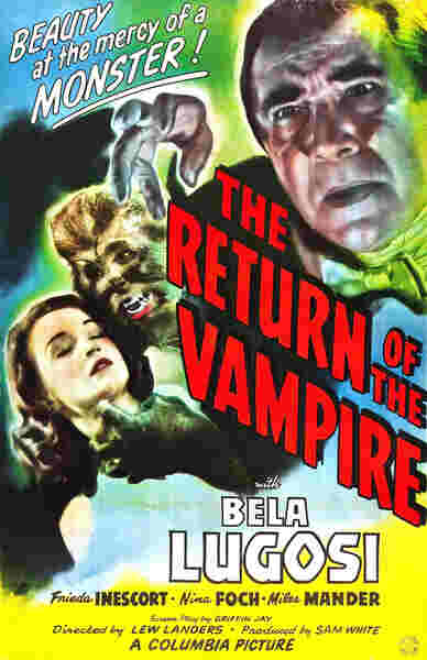 The Return of the Vampire (1943) starring Bela Lugosi on DVD on DVD