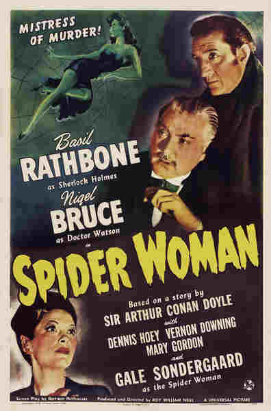 The Spider Woman (1943) starring Basil Rathbone on DVD on DVD