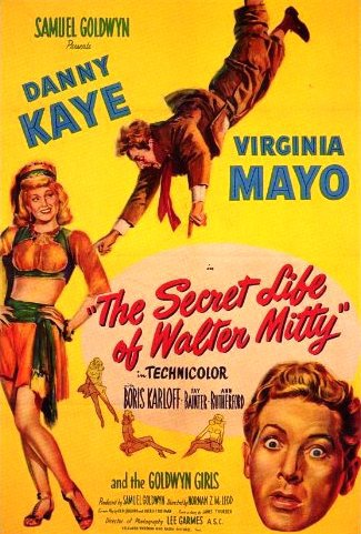 The Secret Life of Walter Mitty (1947) starring Danny Kaye on DVD on DVD