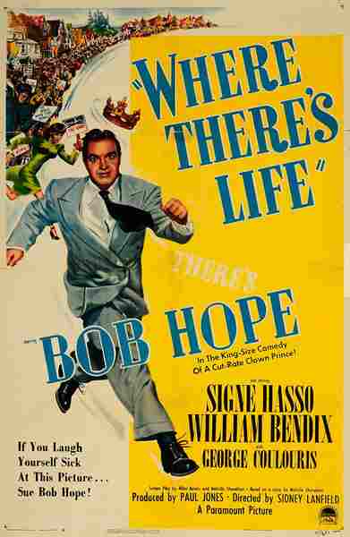 Where There's Life (1947) starring Bob Hope on DVD on DVD