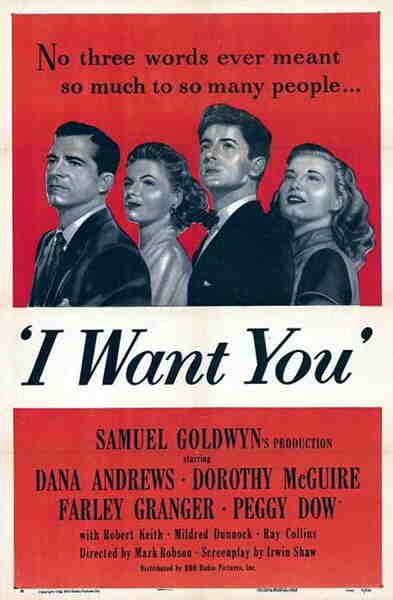 I Want You (1951) starring Dana Andrews on DVD on DVD