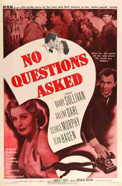 No Questions Asked (1951) starring Barry Sullivan on DVD on DVD
