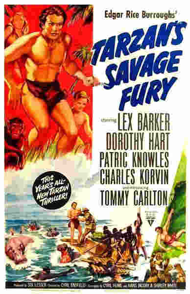 Tarzan's Savage Fury (1952) starring Lex Barker on DVD on DVD