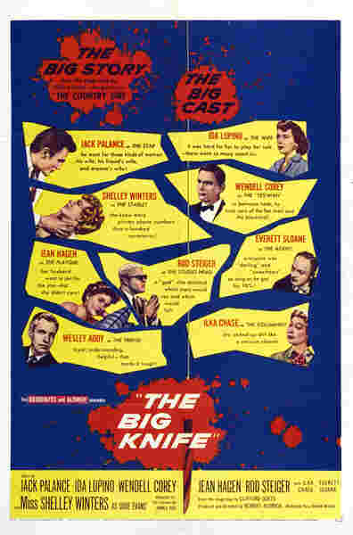 The Big Knife (1955) starring Jack Palance on DVD on DVD