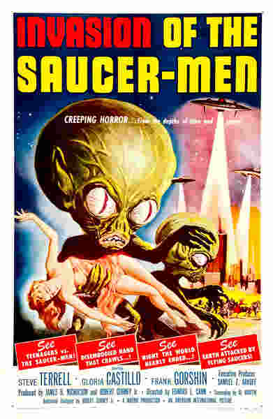 Invasion of the Saucer Men (1957) starring Steven Terrell on DVD on DVD
