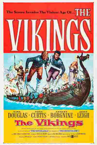 The Vikings (1958) starring Kirk Douglas on DVD on DVD