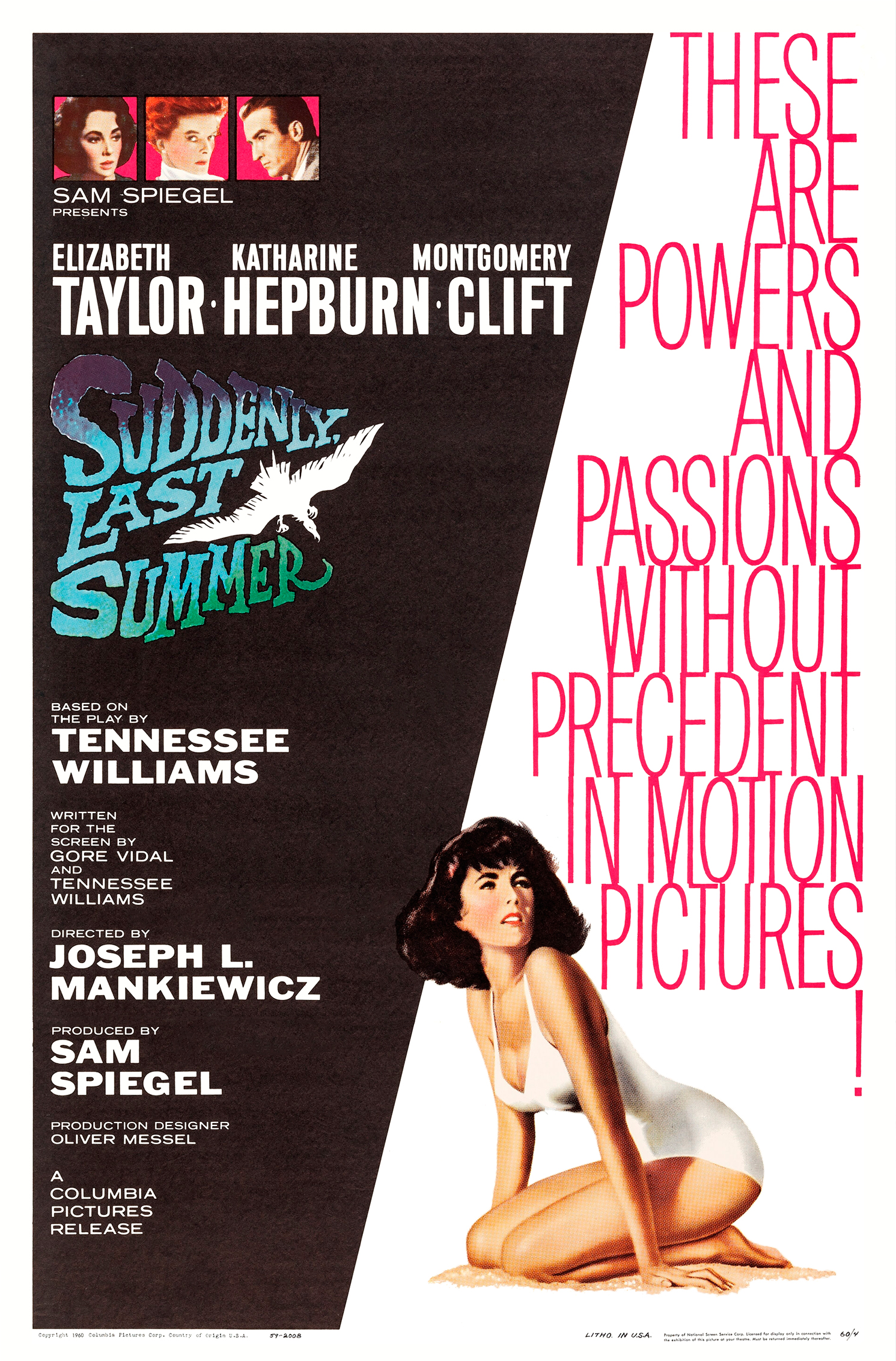 Suddenly, Last Summer (1959) starring Elizabeth Taylor on DVD on DVD