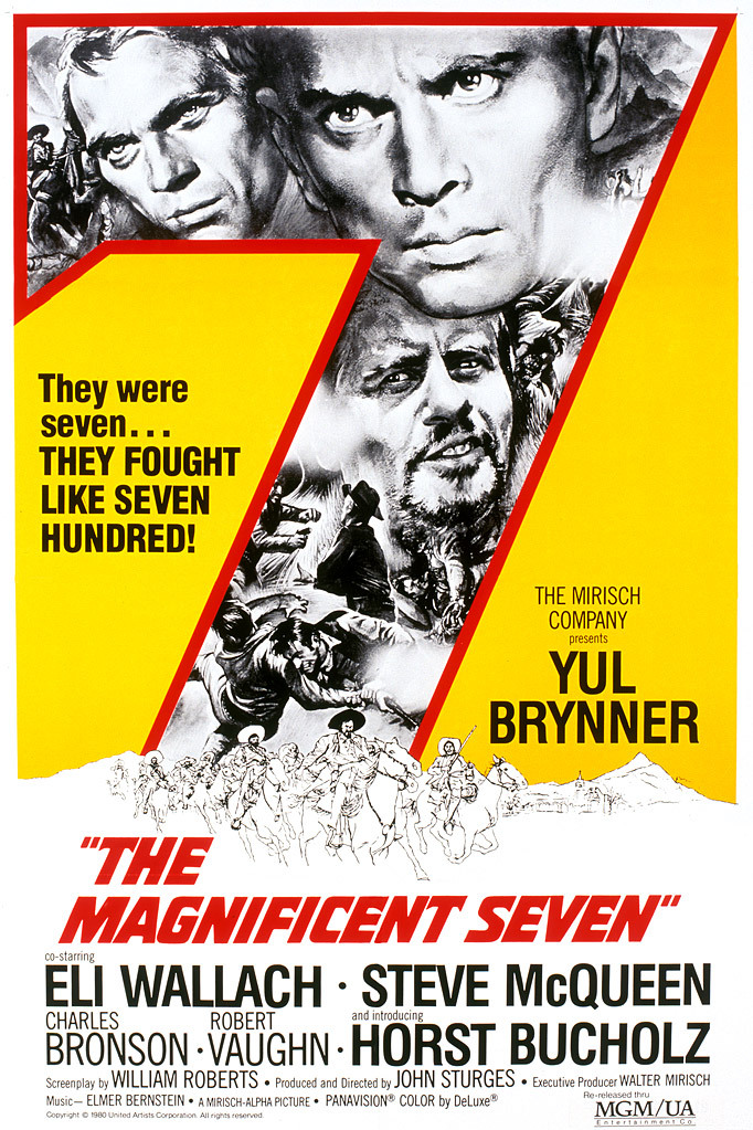 The Magnificent Seven (1960) starring Yul Brynner on DVD on DVD