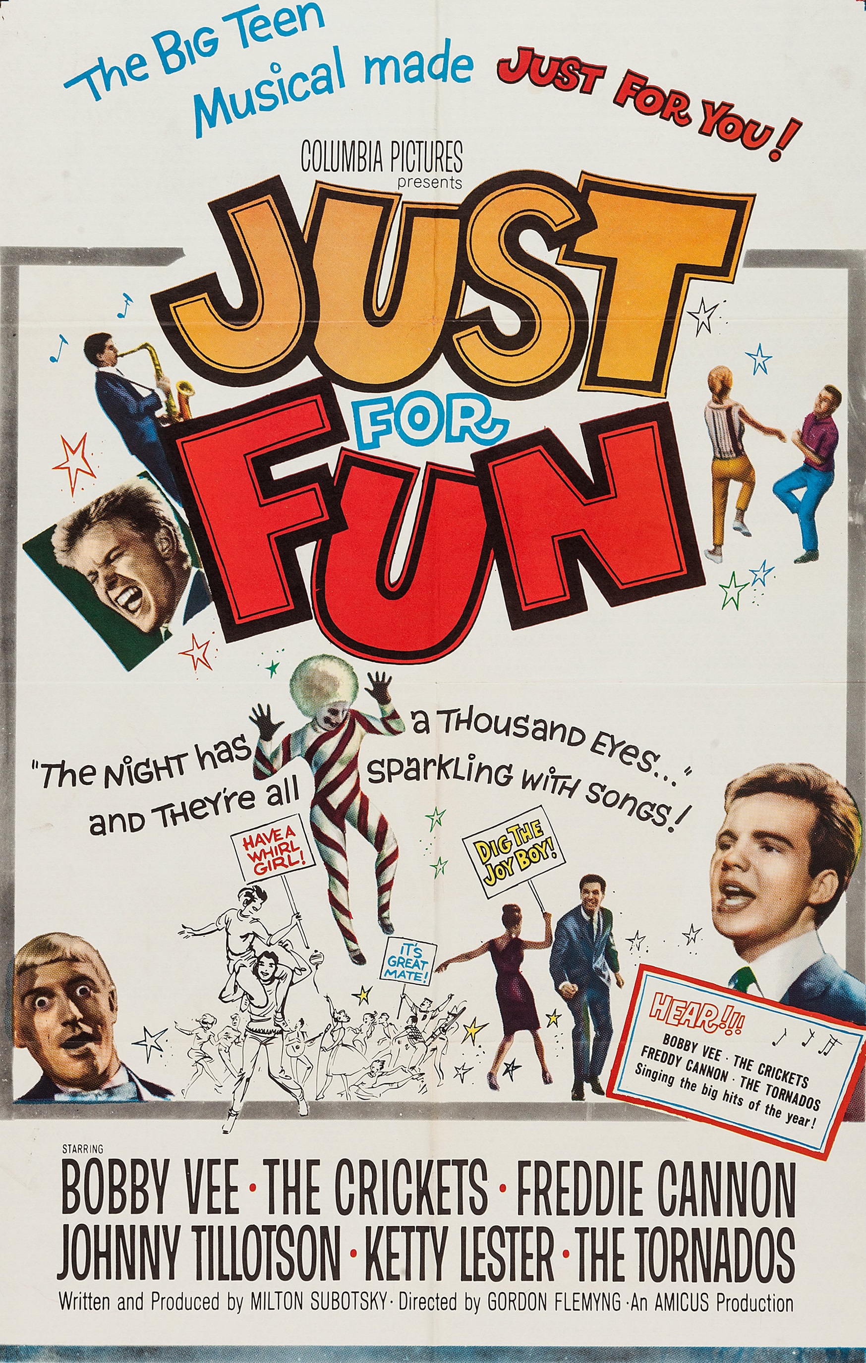 Just for Fun (1963) starring Mark Wynter on DVD on DVD