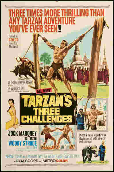 Tarzan's Three Challenges (1963) starring Jock Mahoney on DVD on DVD