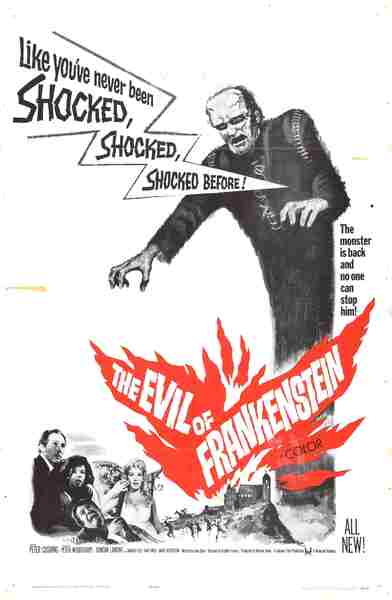The Evil of Frankenstein (1964) starring Peter Cushing on DVD on DVD