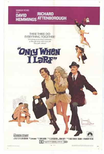 Only When I Larf (1968) starring Richard Attenborough on DVD on DVD