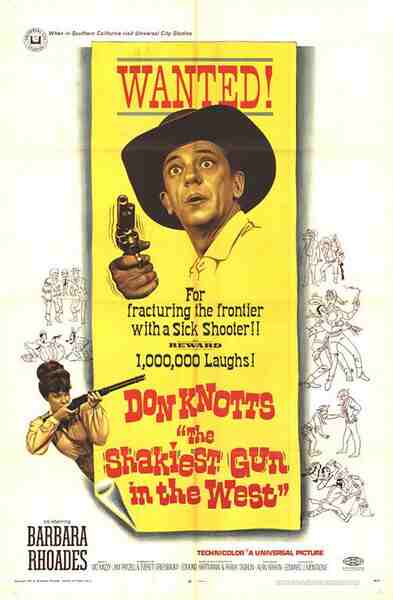 The Shakiest Gun in the West (1968) starring Don Knotts on DVD on DVD
