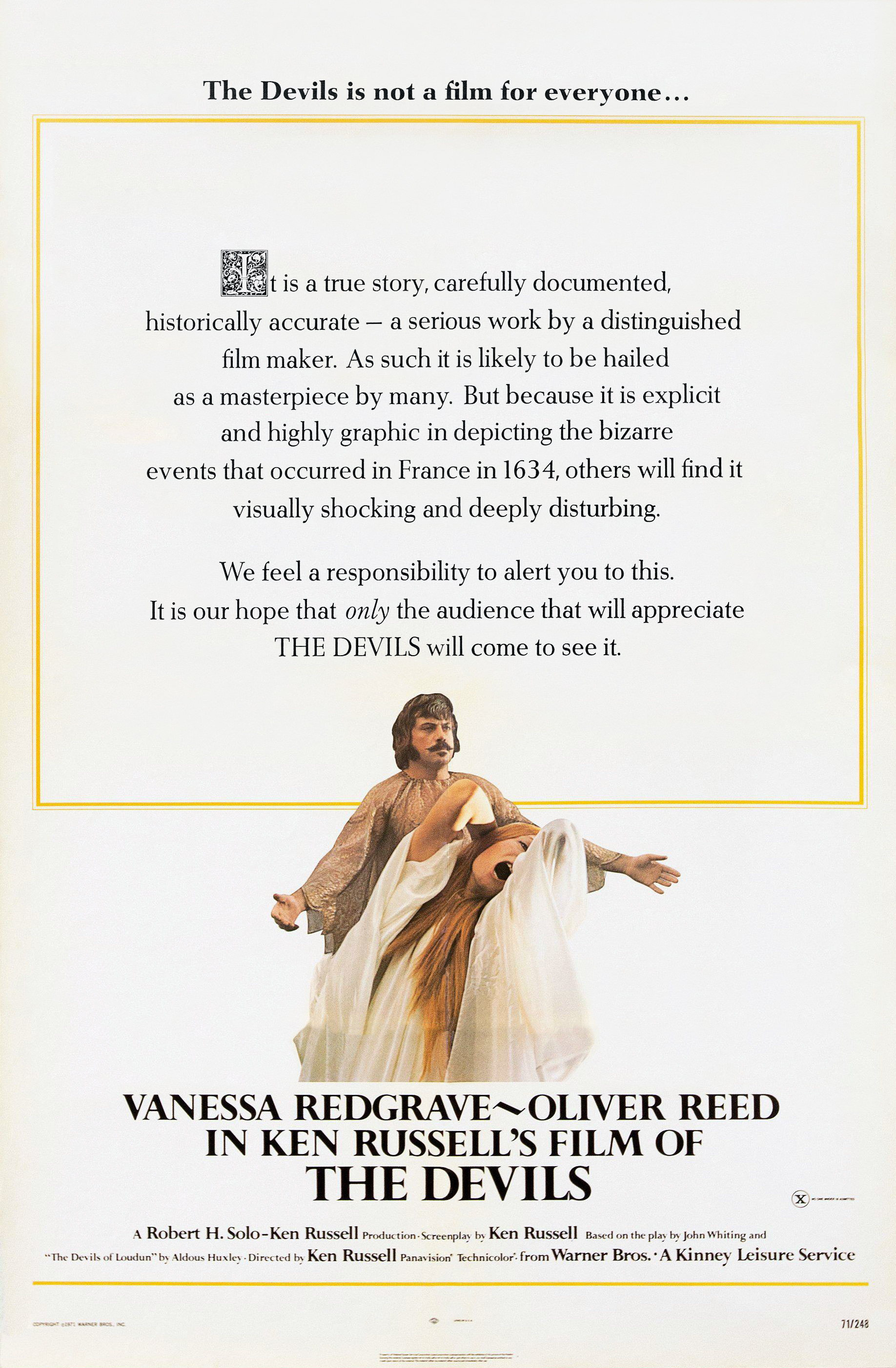 The Devils (1971) Uncut starring Vanessa Redgrave on DVD on DVD
