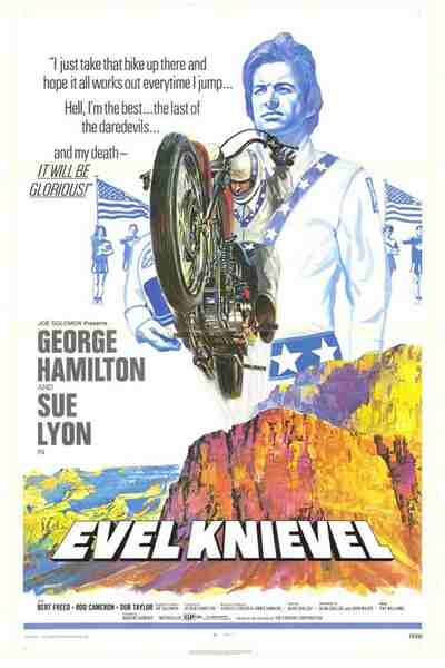 Evel Knievel (1971) starring George Hamilton on DVD on DVD