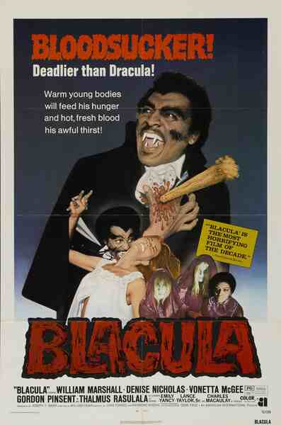 Blacula (1972) starring William Marshall on DVD on DVD