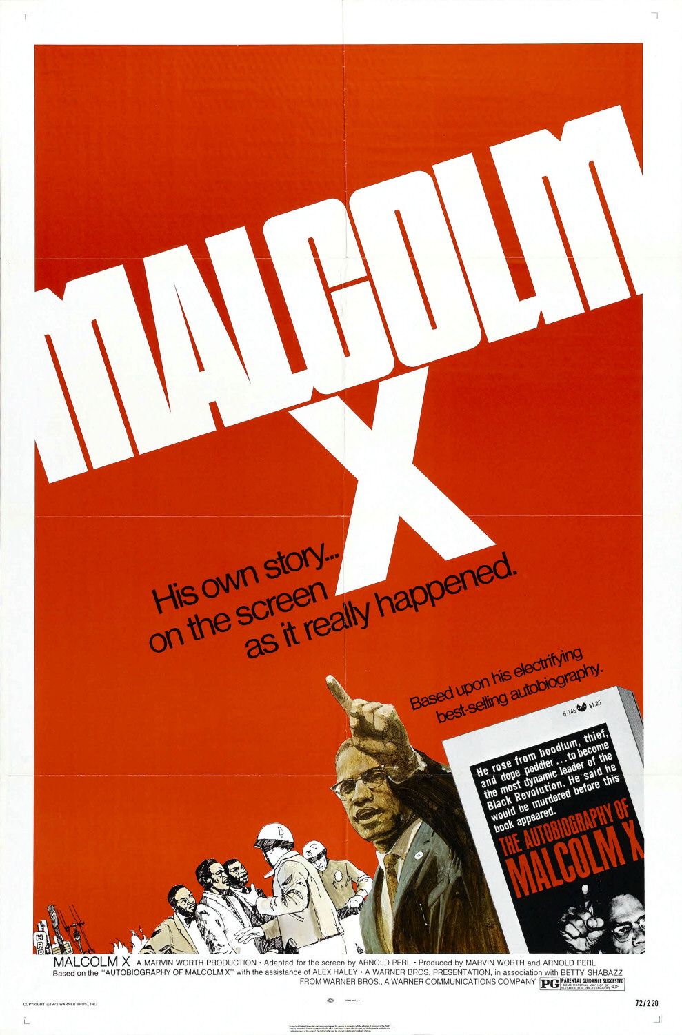 Malcolm X (1972) starring James Earl Jones on DVD on DVD